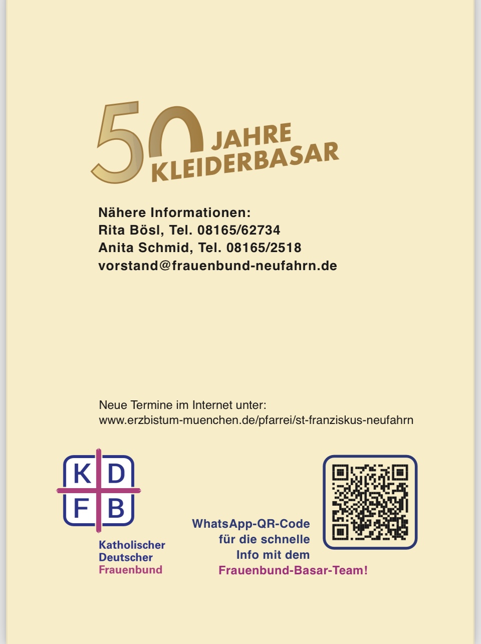 50 Jahre Katholischer Frauenbund - Basar